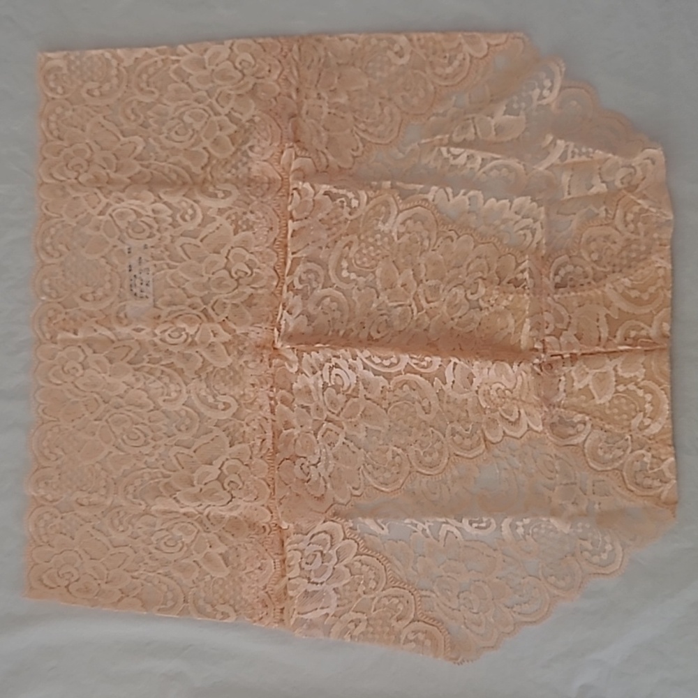 Elegant  Light Peach High Waisted Lace Women's Intimate.